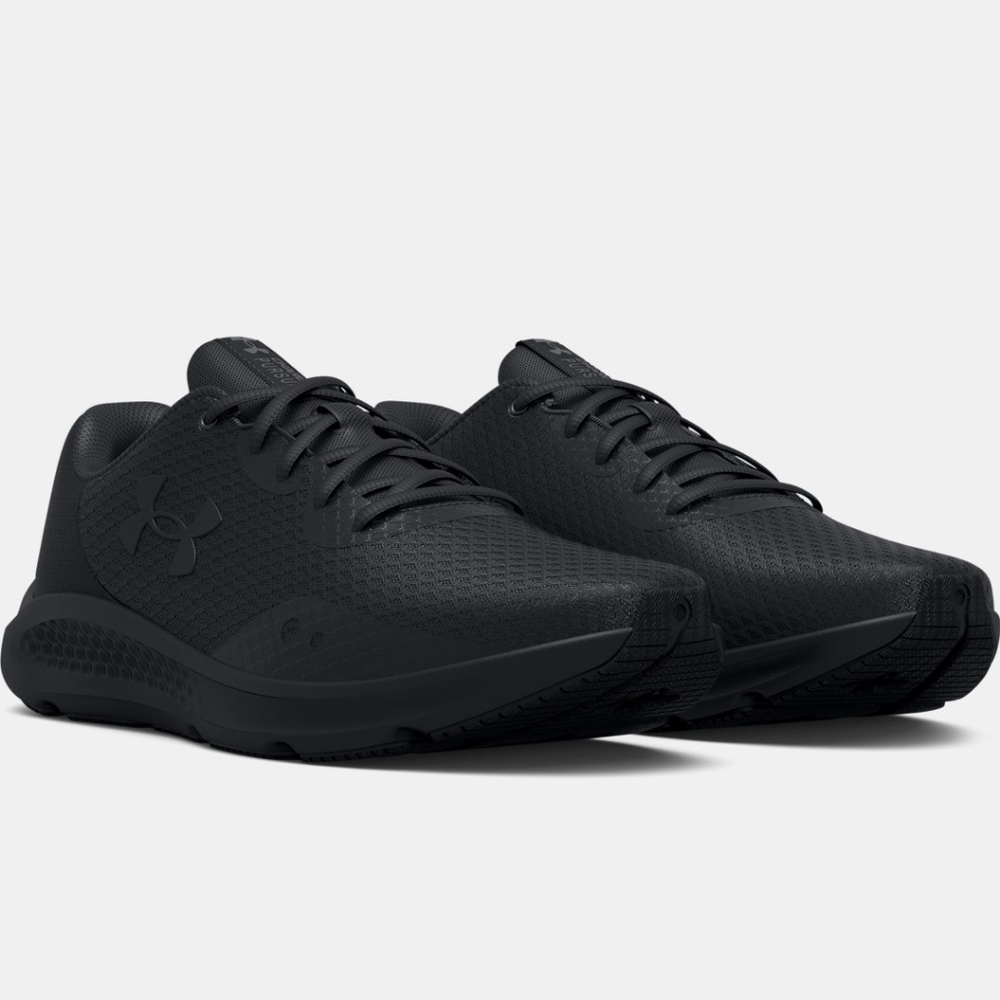Under Armour Charged Pursuit 3 Size 13 4E Wide 'Triple Black' 3025801-00 NEW!